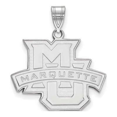 Marquette University 10K White Gold Large Pendant