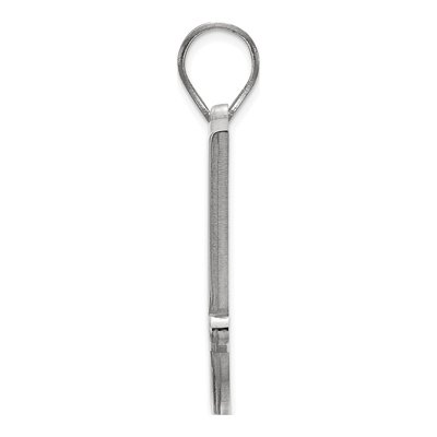 Oklahoma State University 10K White Gold O-S-U Large Pendant – view 2