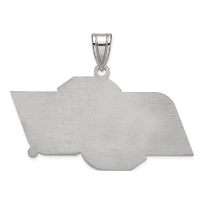 Oklahoma State University 10K White Gold O-S-U Large Pendant – view 4