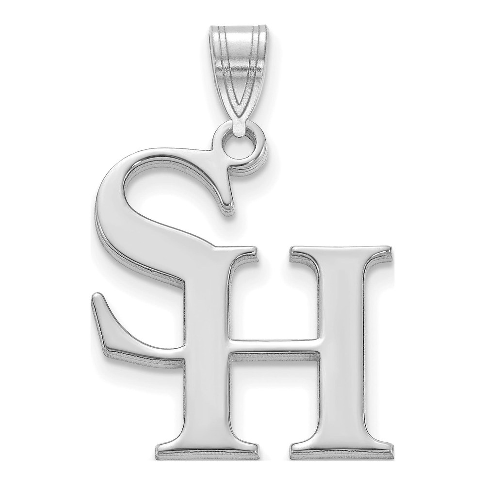 Sam Houston State University 10K White Gold Large Pendant
