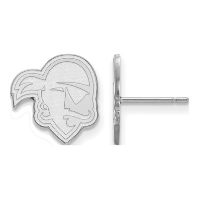 Seton Hall University 10K White Gold Pirates Small Stud Earrings