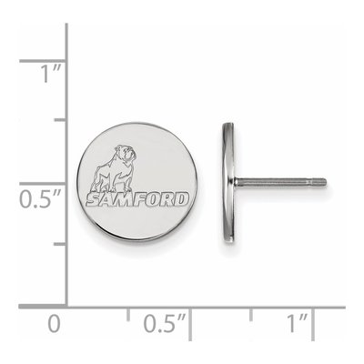 Samford University 10K White Gold Small Stud Earrings – view 2