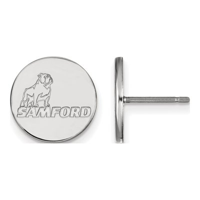 Samford University 10K White Gold Small Stud Earrings