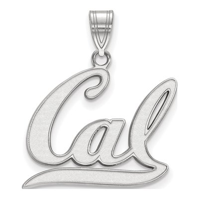 University of California Berkeley 10K White Gold Large Pendant