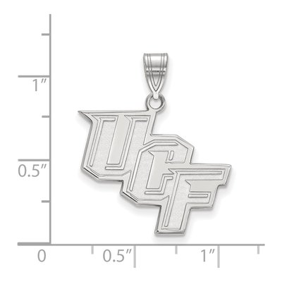University of Central Florida 10K White Gold U-C-F Large Pendant – view 2