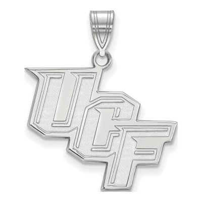 University of Central Florida 10K White Gold U-C-F Large Pendant