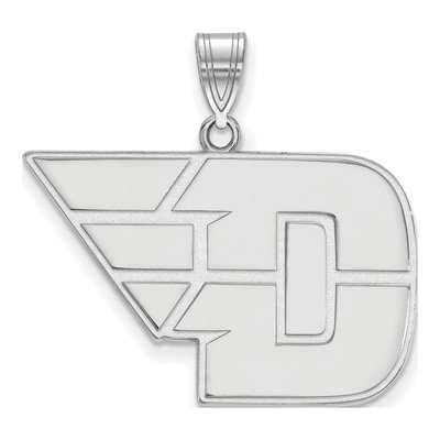University of Dayton 10K White Gold Large Pendant