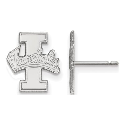 University of Idaho 10K White Gold Vandals Small Stud Earrings