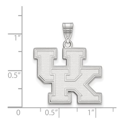 University of Kentucky 10K White Gold U-K Large Pendant – view 2