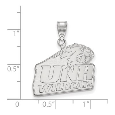 University of New Hampshire 10K White Gold Large Pendant – view 2