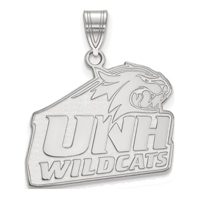University of New Hampshire 10K White Gold Large Pendant