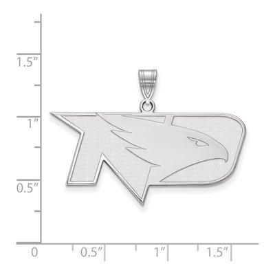 University of North Dakota 10K White Gold Large Pendant – view 2