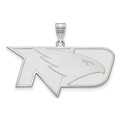 University of North Dakota 10K White Gold Large Pendant