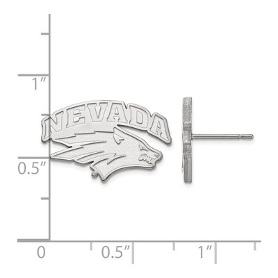 University of Nevada 10K White Gold Reno Stud Earrings – view 2