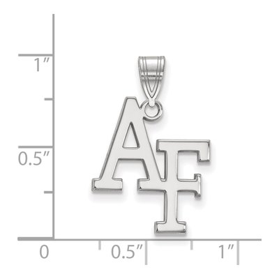 United States Air Force Academy 10K White Gold A-F Large Pendant – view 2