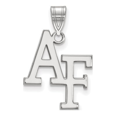 United States Air Force Academy 10K White Gold A-F Large Pendant