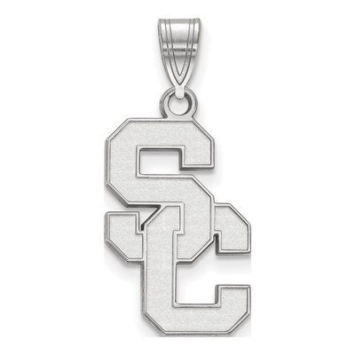 University of Southern California 10K White Gold S-C Large Pendant