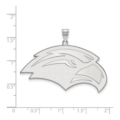 University of Southern Mississippi 10K White Gold Eagle Extra Large Pendant – view 2