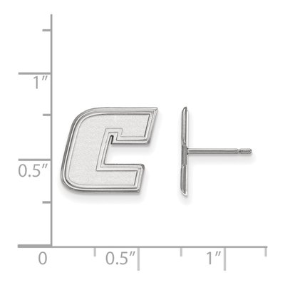 University of Tennessee at Chattanooga 10K White Gold Small Letter C Stud Earrings – view 2