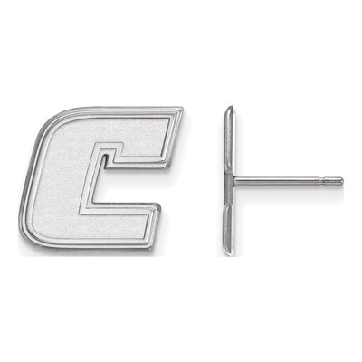 University of Tennessee at Chattanooga 10K White Gold Small Letter C Stud Earrings