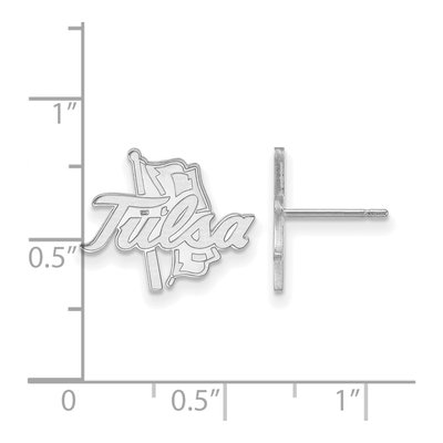 University of Tulsa Silver Post Earrings | LogoArt – view 2