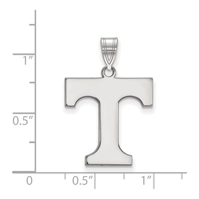 University of Tennessee 10K White Gold Large Letter T Pendant – view 2