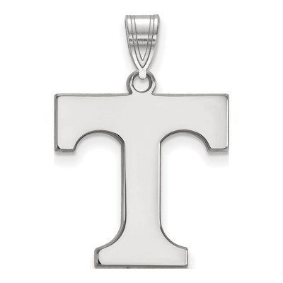 University of Tennessee 10K White Gold Large Letter T Pendant