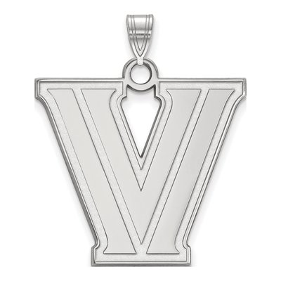 Villanova University 10K White Gold Extra Large Letter V Pendant