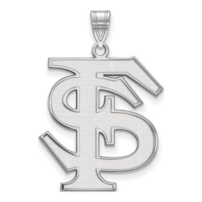 Florida State University 10K White Gold F-S Extra Large Pendant
