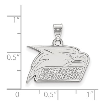 Georgia Southern University 10K White Gold Eagle Small Pendant – view 2