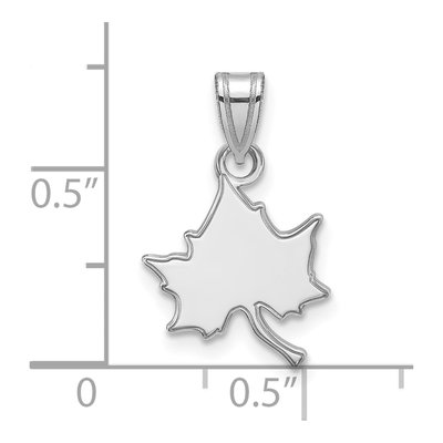 Indiana State University 10K White Gold Small Pendant – view 2