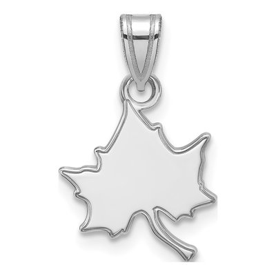 Indiana State University 10K White Gold Small Pendant