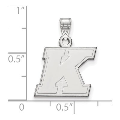 Kent State University 10K White Gold Small Letter K Pendant – view 2