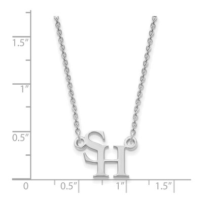 Sam Houston State University 10K White Gold Small Necklace – view 2