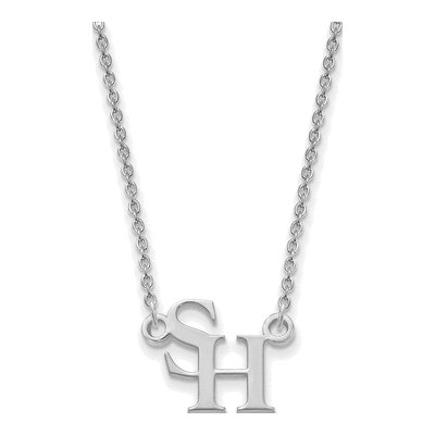 Sam Houston State University 10K White Gold Small Necklace