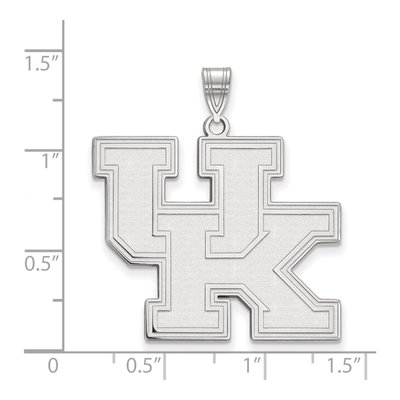 University of Kentucky 10K White Gold Extra Large Pendant – view 2