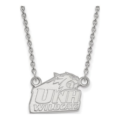 University of New Hampshire 10K White Gold Small UNH Pendant Necklace
