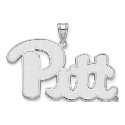 University of Pittsburgh 10K White Gold Extra Large Pendant