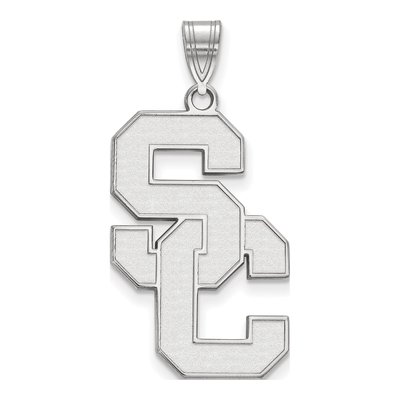 University of Southern California 10K White Gold S-C Extra Large Pendant