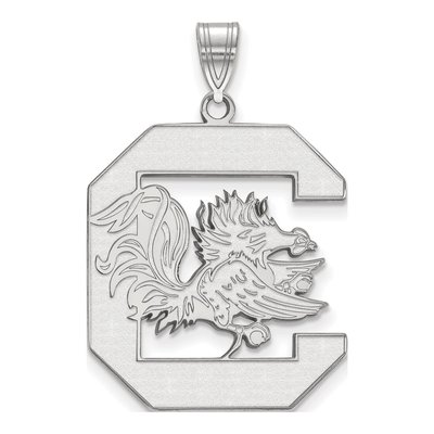 University of South Carolina 10K White Gold Extra Large Pendant