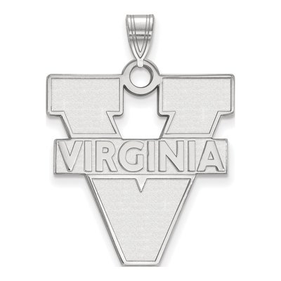 University of Virginia 10K White Gold Extra Large Pendant
