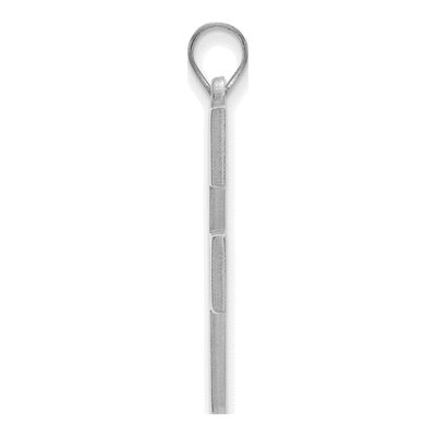 West Virginia University 10K White Gold W-V Extra Large Pendant – view 2