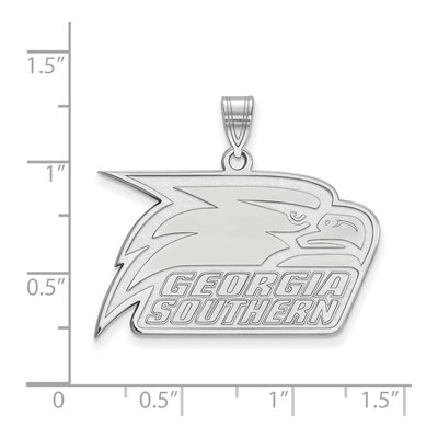 Georgia Southern University 10K White Gold Eagle Large Pendant – view 2