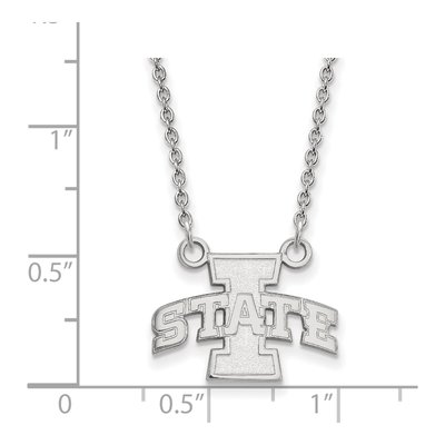 Iowa State University 10K White Gold Small Necklace – view 2