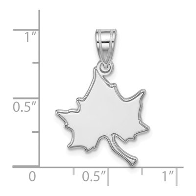 Indiana State University 10K White Gold I-S Large Pendant – view 3