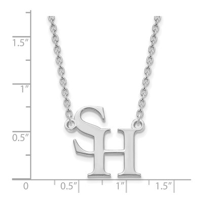 Sam Houston State University 10K White Gold Large Necklace – view 2