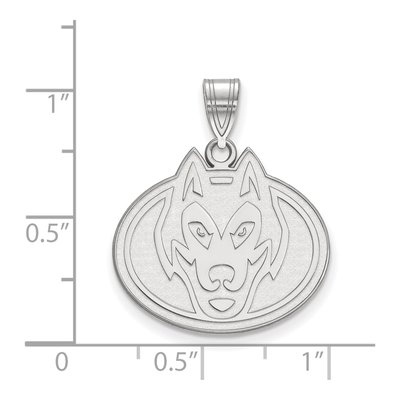 St. Cloud State University 10K White Gold Husky Large Pendant – view 2