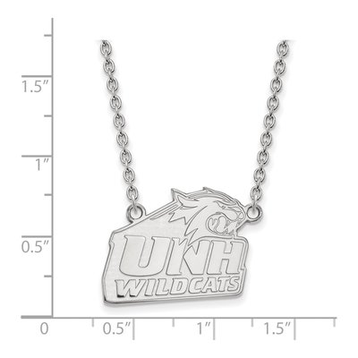 University of New Hampshire 10K White Gold Large Necklace – view 2
