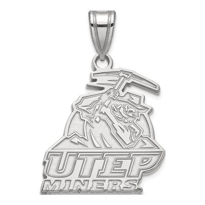 University of Texas at El Paso 10K White Gold Miners Large Pendant