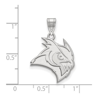 Rice University 10K White Gold Owl Large Pendant – view 2